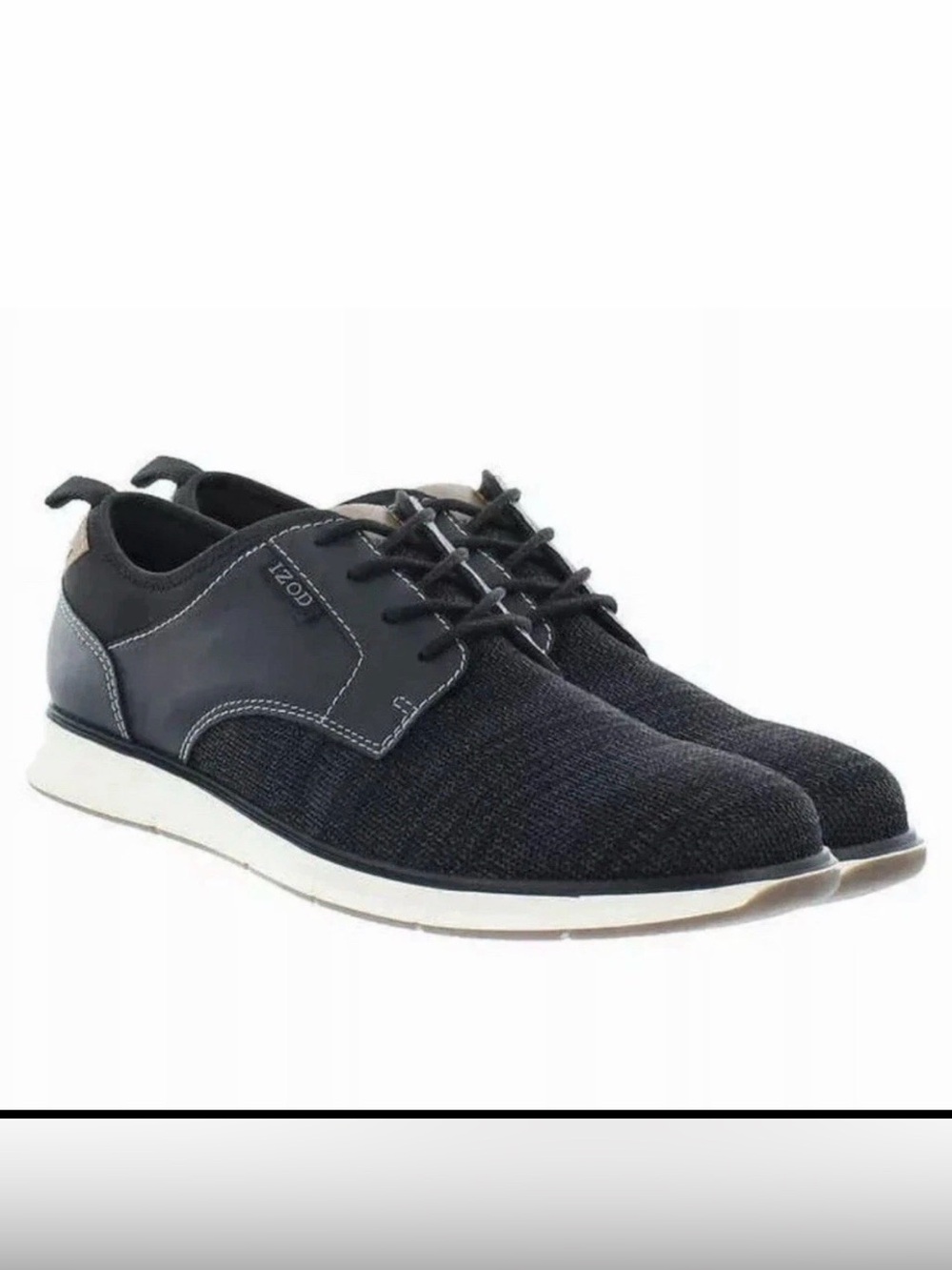 Izod Men's Drift Casual Lace Up Shoes Black US Size 9.5 M US